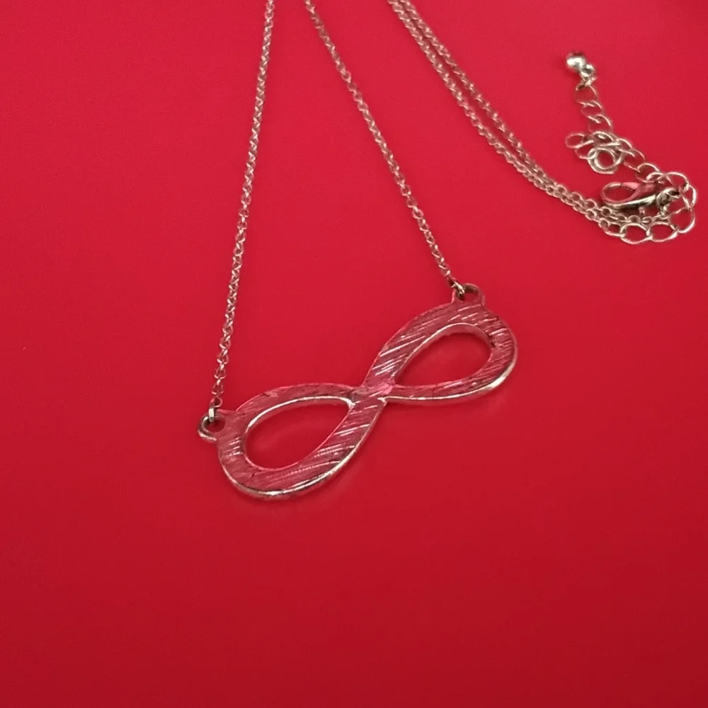 Infinity Rhinestone Necklace - Picture 4 of 4